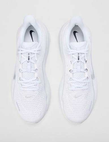 Nike Men's Air Winflo 12, White/Metallic Silver-Summit White, 10