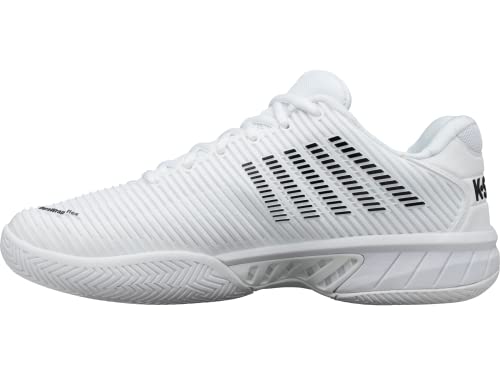 K-Swiss Men's Hypercourt Express 2 Tennis Shoe, White/Black, 7.5 M