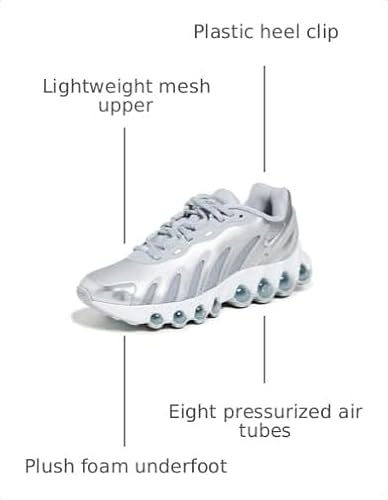 Nike Women's Air Max Dn8 Sneakers, Wolf Grey/MTLC Silver/Off White, 7.5 Medium US
