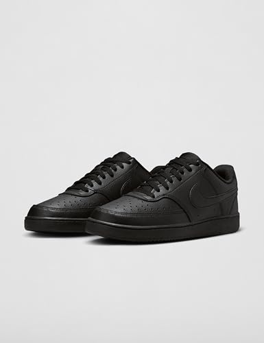 Nike Men's Court Vision Low Next Nature Shoes, Black/Black-Black, 11