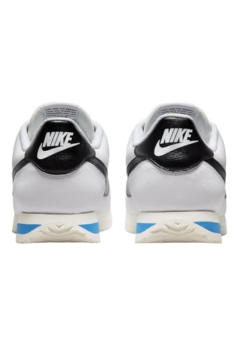 Nike DM4044 Men's Cortez, White/Black-LT Photo Blue-Sail EU 46