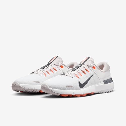 Nike Free Golf NN Golf Shoes (FN0332-100, Summit White/Phantom/Dark Team Red/Black) Size 12