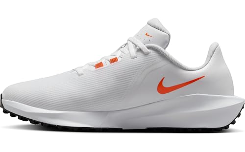 Nike Infinity G NN Golf Shoes (FN0555-102, White/Black/Safety Orange) Size 9