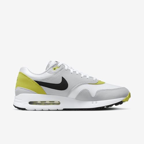 Nike Air Max 1 '86 OG G Men's Golf Shoes (DV1403-004, Wolf Grey/White/Bright Cactus/Black) Size 10