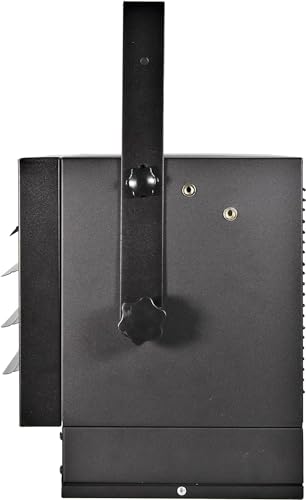 Comfort Zone Hard-Wired Ceiling Mount Garage Space Heater with Remote, 7,500 Watt, 240 Volt, Fan-Forced, Overheat Protection, Digital Thermostat, 12-Hour Timer, Ideal for Garage & Workshop, CZ230ERBK