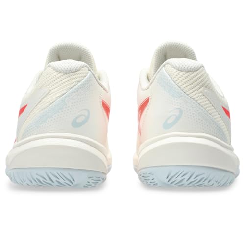 ASICS Women's Game FlyteFoam Pickleball Shoes, 9, Cream/Flash RED