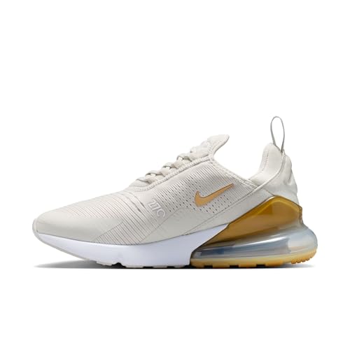 Nike Air Max 270 Women's Shoes (Light Bone/White/Metallic Gold) Size 7.5