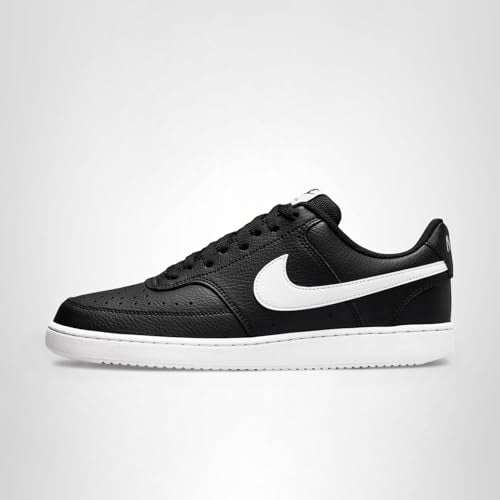 Nike Men's Court Vision Low Next Nature Shoes, Black/White-Black, 9.5