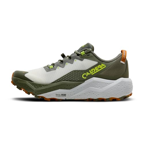 Brooks Men’s Caldera 8 Ultra Trail Running Shoe - Dusty Olive/Lime/Oyster - 10.5 Medium