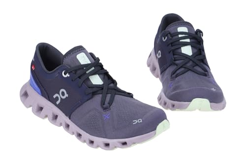 On Running Cloud X 3 Women, Midnight/Heron, 5.5