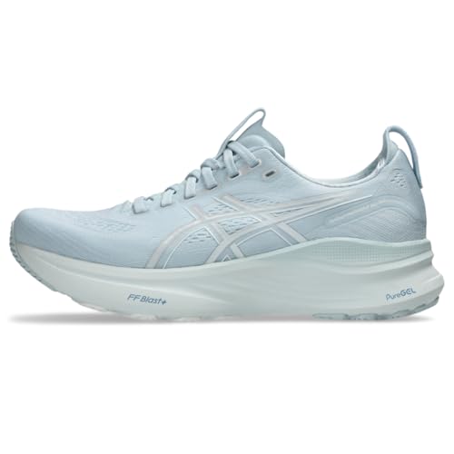 ASICS Women's Gel-Kayano 32 Running Shoes, 8.5, Sky/Pure Silver