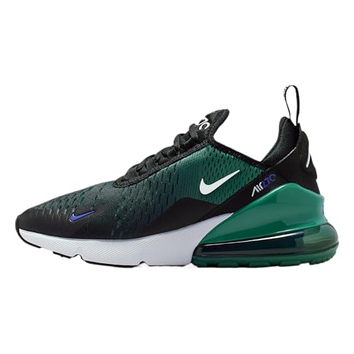 Nike Air Max 270 Big Kids' Shoes (Black/Evergreen Aura/Deep Night/White) Size 6.5