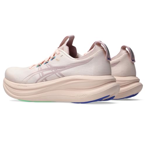 ASICS Women's Gel-Nimbus 28 Running Shoes, 8, Pearl Pink/MORGANITE