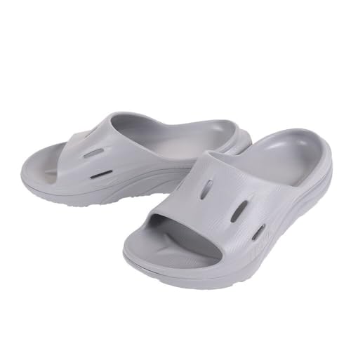 HOKA Ora Recovery Slide 3 Unisex Shoes Size 9, Color: Grey/Grey