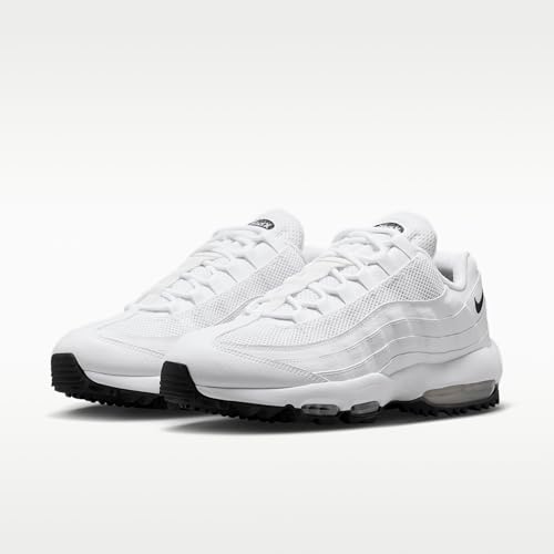 Nike Air Max '95 G Golf Shoes (White/White/Light Graphite/Black) Size 12
