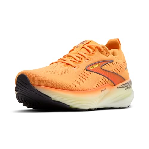 Brooks Men’s Glycerin GTS 22 Supportive Running Shoe - Orange/Nightlife/White - 9.5 Medium