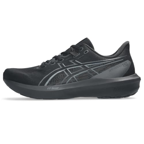 ASICS Men's GT-1000 15 Running Shoes, 10, Black/Black