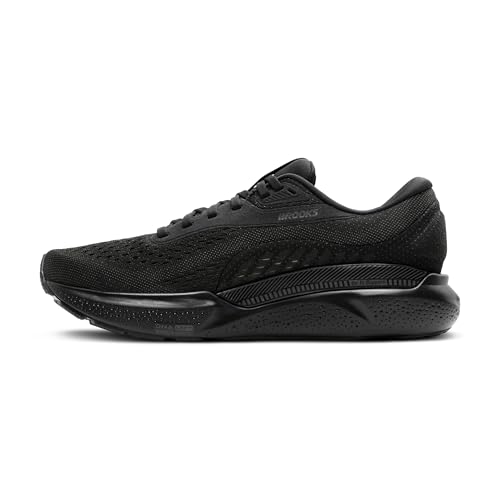 Brooks Women’s Adrenaline GTS 24 Supportive Running Shoe - Black/Black/Ebony - 10 Medium
