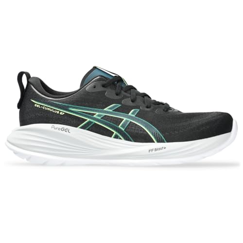 ASICS Men's Gel-Cumulus 27 Running Shoes, 11.5, Black/Lucid Yellow