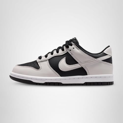 Nike Dunk Low Big Kids' Shoes (Black/Platinum Tint/White/Platinum Tint) Size 7