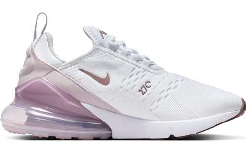Nike Air Max 270 Women's Shoes (AH6789-120, White/Smokey Mauve/Black) Size 11.5