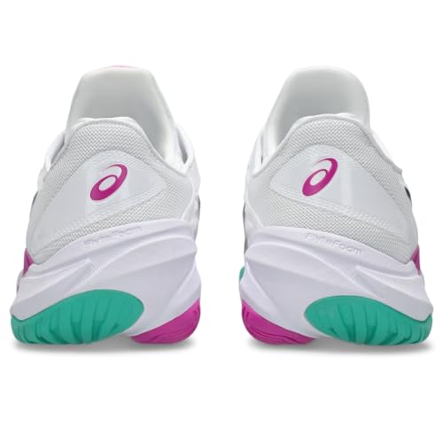 ASICS Men's Court FlyteFoam 3 Tennis Shoes, 15, White/Digital Sakura