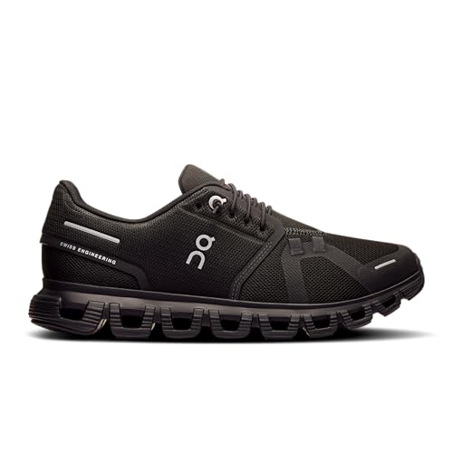 On Womens, Cloud 6 Black/Black 8.5 Medium