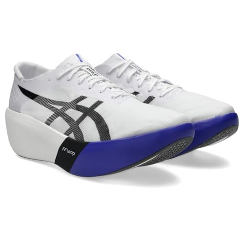 ASICS Unisex METASPEED RAY Running Shoes, 13M / 14.5W, White/Cobalt Burst