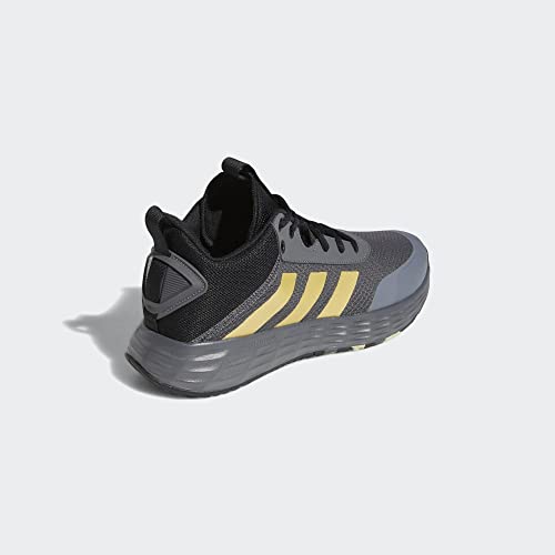 Adidas Adult Ownthegame Shoes Grey Five/Matte Gold/Core Black 14