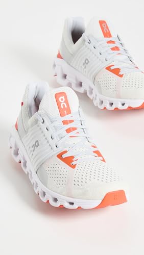 ON Women's Cloudflow Trainers, White Flame, 9 US