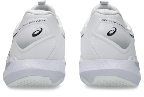 ASICS Men's Solution Speed Ff 4Tennis Shoes, White Black, 8.5 US