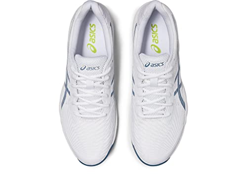 ASICS Men's Gel-Game 9 Tennis Shoe White/Steel Blue 9.5 D (M)