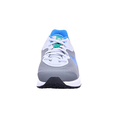 Nike Revolution Kids Running Shoes, Cool Grey/Pure Platinum/Blue, 6.5 Big Kid