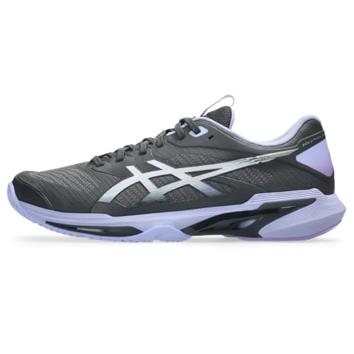 ASICS Men's Solution Speed FF 4 Night Energy Tennis Shoes, Graphite Grey/Pure Silver, 7