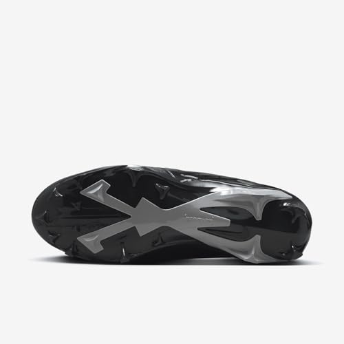Nike Alpha Menace 4 Pro Football Cleats (FD7037-001, Black/Light Smoke Grey/White) Size 10.5