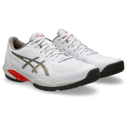 ASICS Men's Solution Swift FF 2 Tennis Shoes, 9.5, White/Vintage Khaki