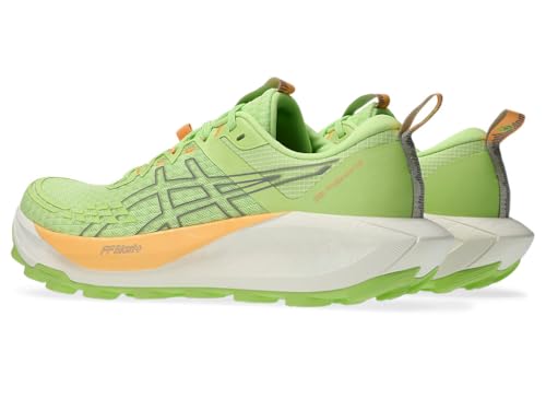 ASICS Womens Gel-Trabuco 13 Running Shoes, LIME GREEN/RAINSTORM GREY, 8