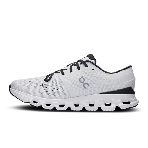 On Women's Cloud X 4 Sneakers, Ivory/Black, 8 Medium US