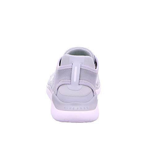 Nike Womens Flex 2017 Rn Low Top Slip On Running, Wolf Grey/White/Volt, Size 7.5