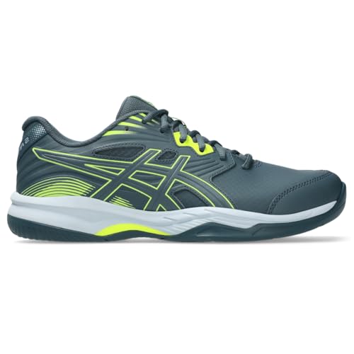 ASICS Men's Gel-RENMA 2 Pickleball Shoes, 8, RAW Indigo/Safety Yellow