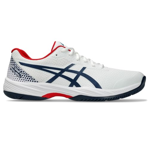 ASICS Men's Gel-Game 9 Pickleball Shoes, 11, White/Night Sky