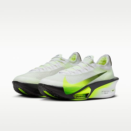 Nike Alphafly 3 Men's Road Racing Shoes (White/Volt/Barely Volt/Black) Size 9.5