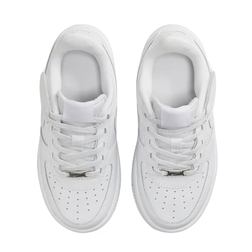 Nike Easy-On Force 1 Low - White/White/White, 9 Little Kid