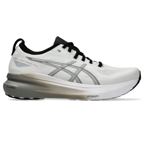ASICS Men's Gel-Kayano 31 Running Shoes, 11, White/Piedmont Grey