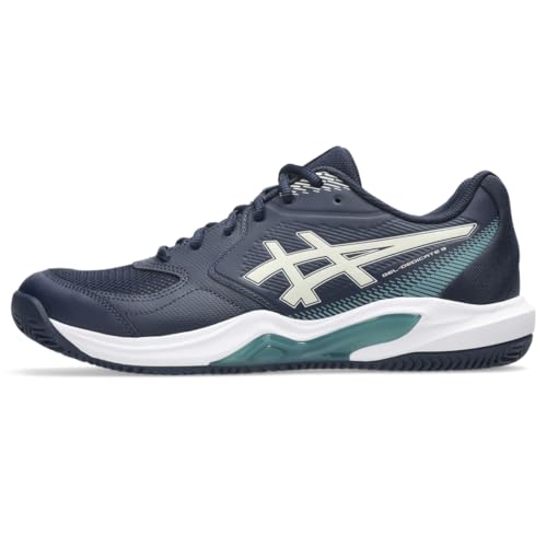 ASICS Men's Gel-Dedicate 9 Clay Tennis Shoes, 9, Midnight/Oatmeal