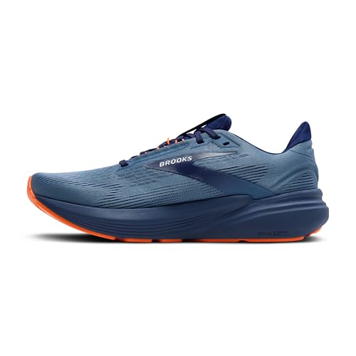 Brooks Men’s Revel 8 Neutral Running & Walking Shoe - Blue/Blue/Orange - 11 Medium
