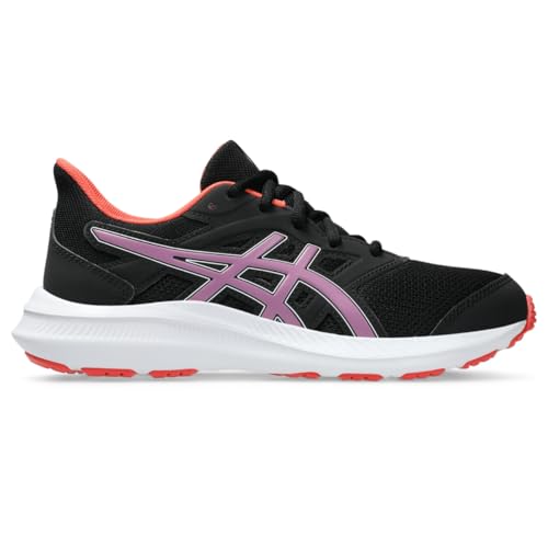 ASICS Kid's JOLT 4 Grade School Running Shoes, 5, Black/UBE