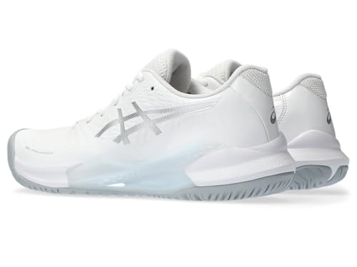ASICS Women's Gel-Challenger 14 Tennis Shoes, 9.5, White/Pure Silver