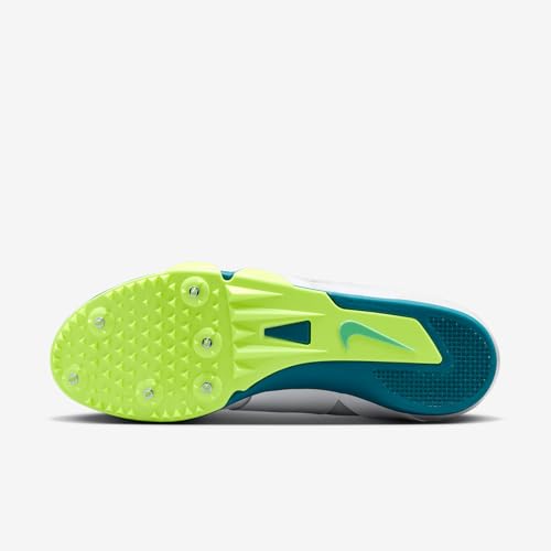 Nike Pole Vault Elite Track & Field Jumping Spikes (FZ9649-100, White/Barely Green/Electric Algae) Size 10.5