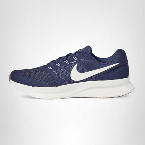 Nike Men's Run Swift 3 Road Running Shoes, Midnight Navy/Sail-Gum Medium Brown, 6